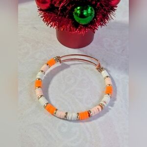 Handmade heshi bead bangle bracelet